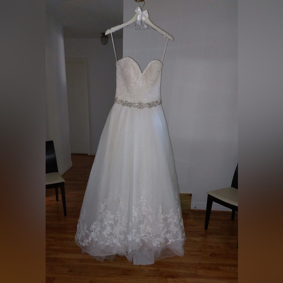 Eddy K wedding dress plus veil - Picture 5 of 13